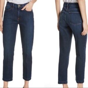 FRAME Denim Le High Straight Jeans Dark Wash Size 24